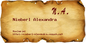 Nieberl Alexandra névjegykártya
